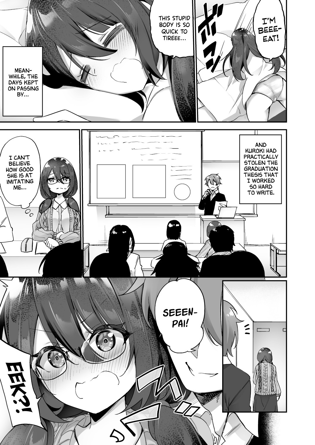 Hentai Manga Comic-I Ended Up Changing Bodies With The big Breasted Yandere Kouhai Who Gets Turned On From Simply Hearing My Voice-Read-22